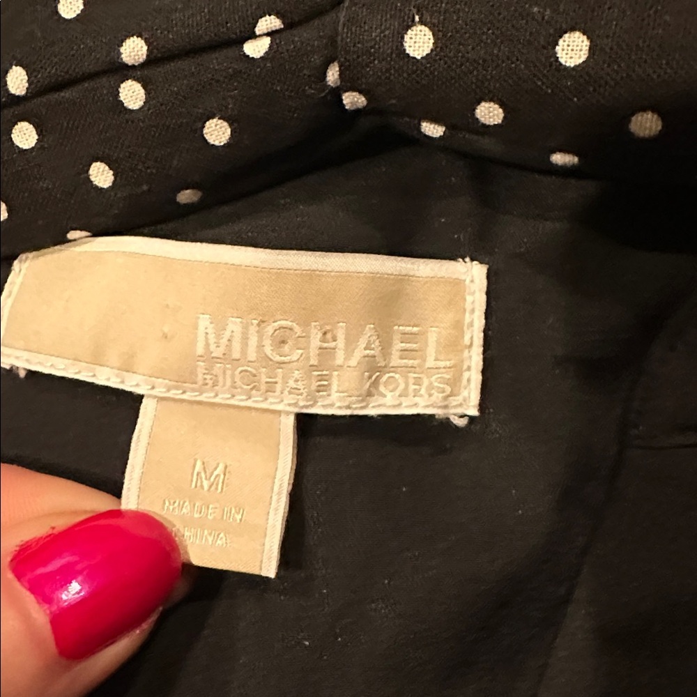 Michael Kors Black Top with Gold Accents - Picture 7 of 8